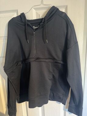 Under Armour Black Quarter-Zip Pullover Hoodie